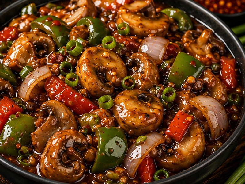 Mushroom Chilli