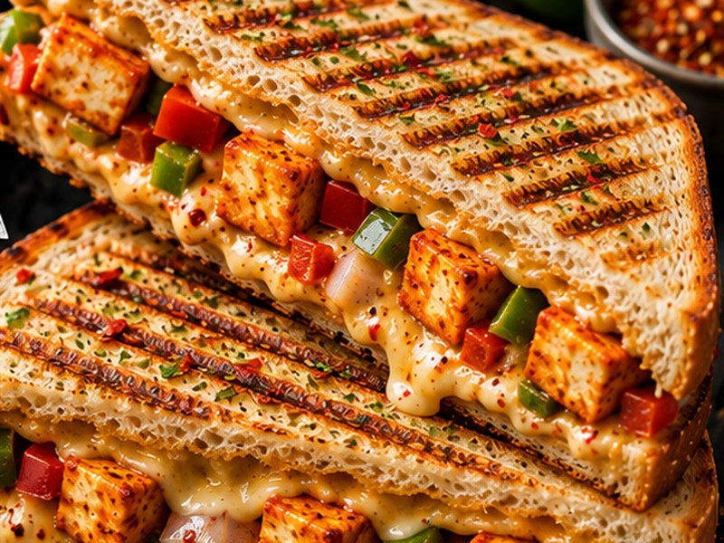 Spicy Paneer Sandwich