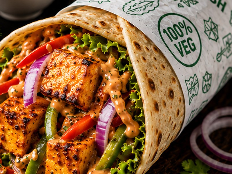 Spicy Paneer Wrap