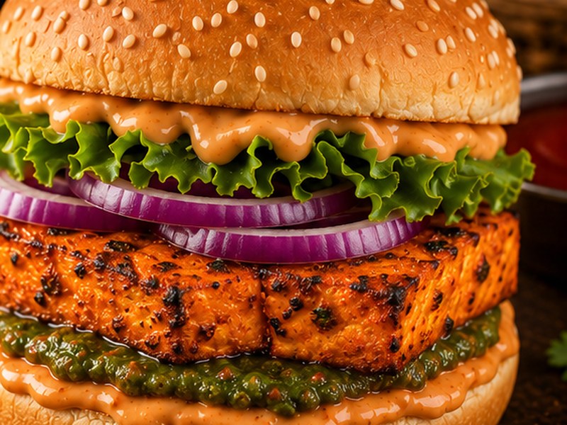 Tandoori Paneer Burger