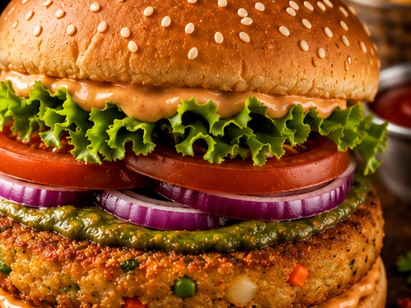 Veggie Tikki Burger